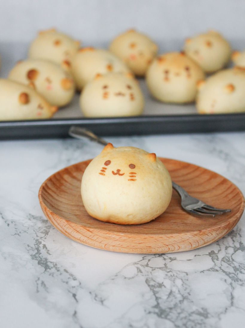 Kitten wagashi by Kexin